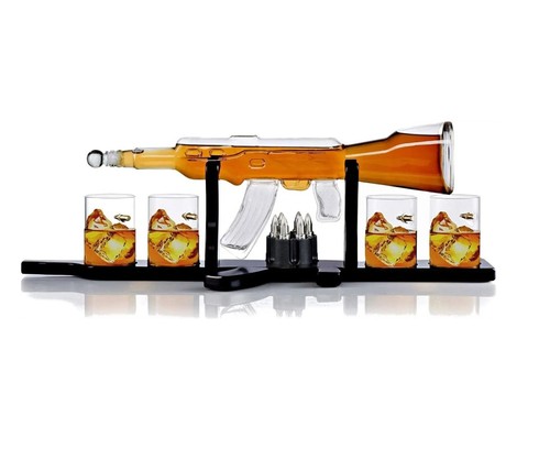 Decanter liquore vetro fucile - decanter,
