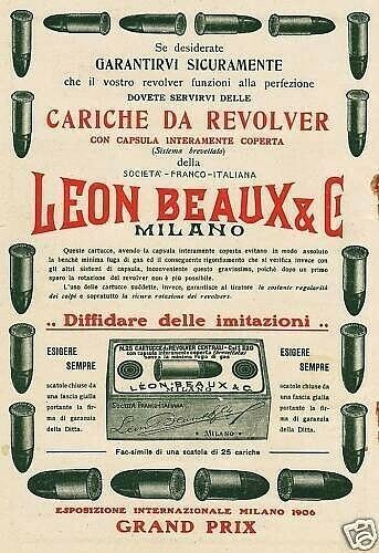 Pubblicita 1909 leon beaux - 1909,